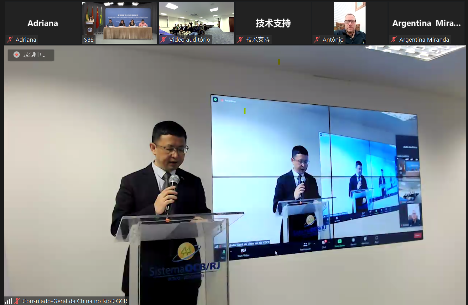 徐参赞发言